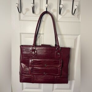 Womens Briefcase/purse Large Handbag With Extra Seperate Inside Pouch